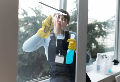 Nettoyage de vitres intérieures et extérieures aux Salles